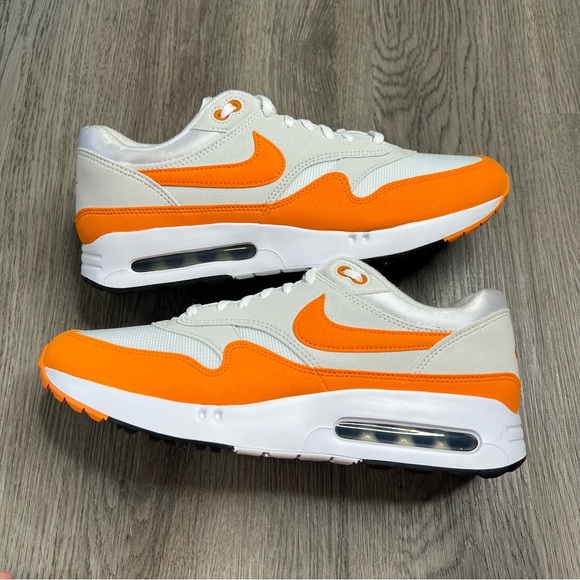 New Nike Air Max 1 ‘86 OG Mens Sz 11 Golf Shoes‎ White Ceramic Orange DV1403-118 main image 8
